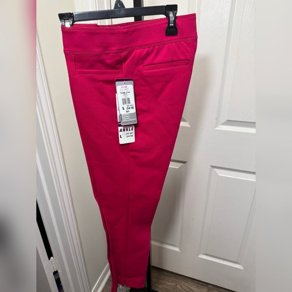 NYGARD LUXE SLIMS - JEGGINGS ANKLE PINK - BRAND NEW) - LARGE (14-16)